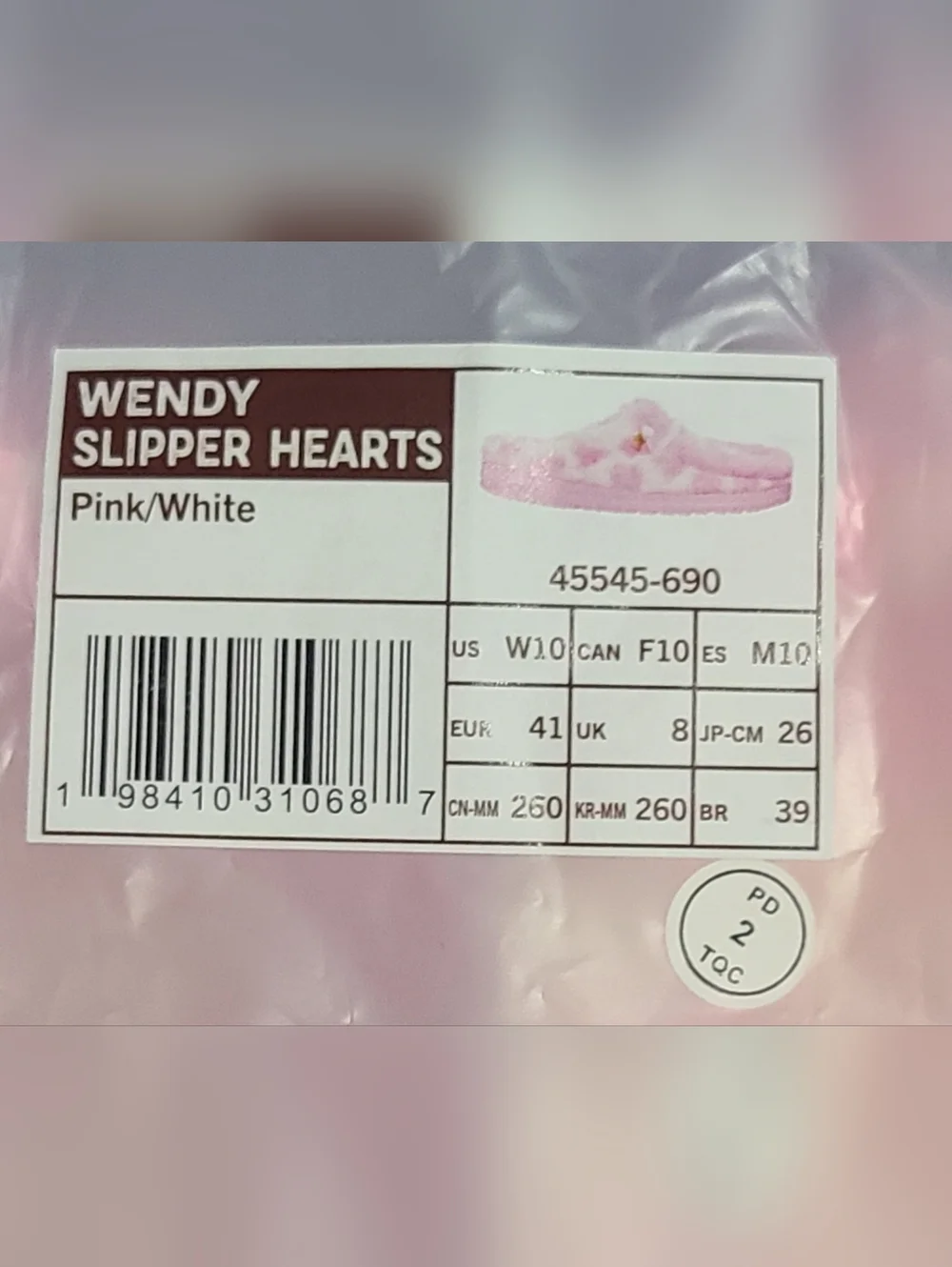 Hey Dude Wendy Heart Slippers, New In Original Packaging!  Womens 10 - Picture 10 of 10